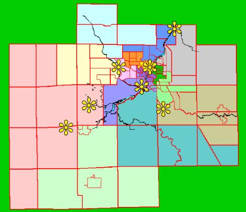 CountyMapgreen